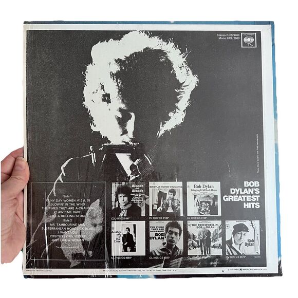 Bob Dylan Greatest Hits 1972 Vinyl LP & Poster Milton Glaser Pop Art KCS9463 - Picture 3 of 8